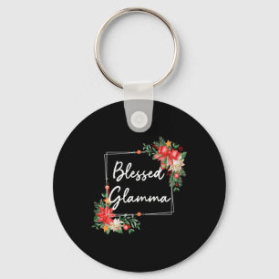 Blessed Glamma Floral Arrow Design For Christmas M Key Ring