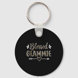 Blessed glammie grandma grandmother cute leopard key ring