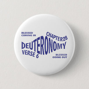 Blessed Going&Coming Eng 6 Cm Round Badge