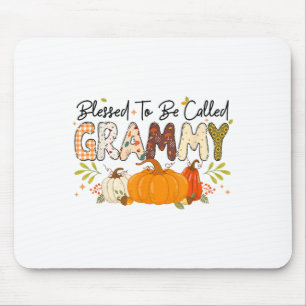 Blessed Grammy Pumpkin Fall Autumn Thanksgiving Mo Mouse Mat