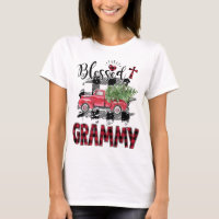 Blessed Grammy Red-plaid Christmas