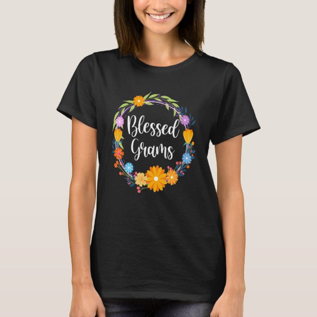 Blessed Grams Shirt Grandma Mothers Day Thanksgivi (Front)