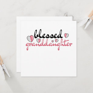 Blessed granddaughter of my lovely grandparents invitation