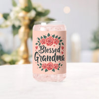 Blessed Grandma Floral Vintage Roses Typography