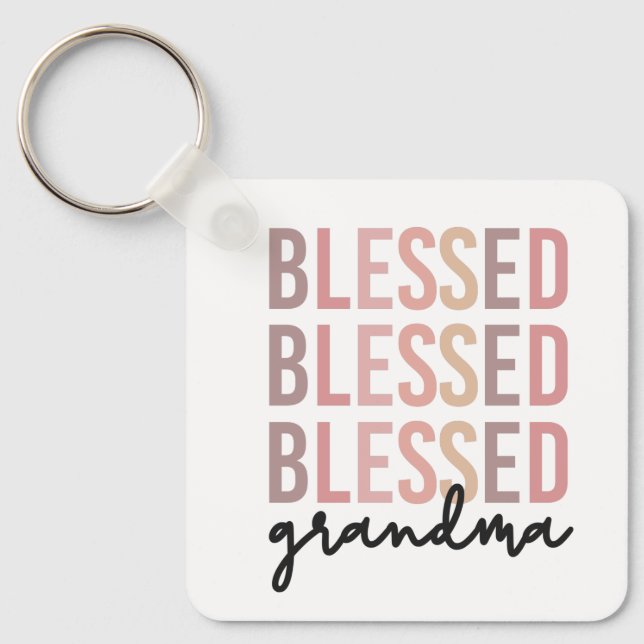 Blessed Grandma | Gifts for Grandma Key Ring (Front)
