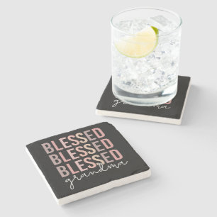 Blessed Grandma Gifts for Grandma Stone Coaster