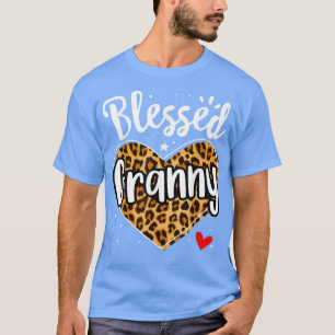 Blessed Granny Leopard Print Nana Mother's Day Gra T-Shirt