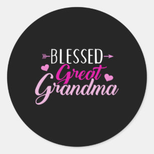 Blessed Great Grandma Classic Round Sticker
