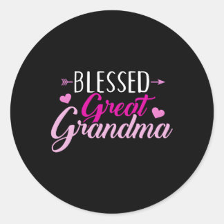 Blessed Great Grandma Classic Round Sticker