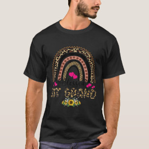 Blessed Great Grandma Leopard Heart Rainbow Mother T-Shirt
