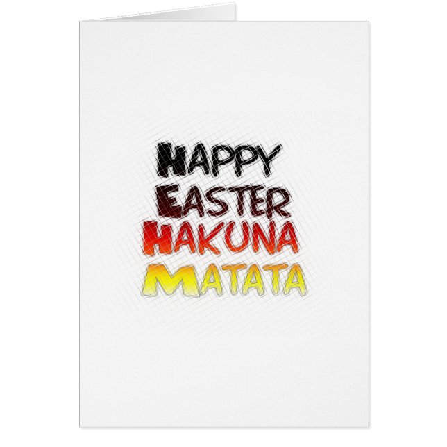 Blessed Happy Easter Hakuna Matata Holiday Season (Front)