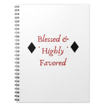 Blessed & Highly Favored Notebook | Mahogany Vida