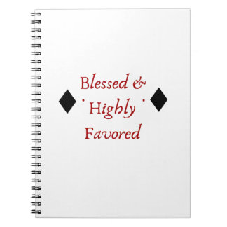 Blessed & Highly Favored Notebook | Mahogany Vida