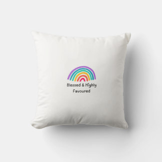 Blessed & Highly Favoured Decorative Cushion