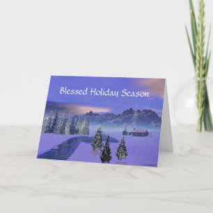 Blessed Holiday Season Greeting Card