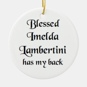 blessed imelda lambertini ceramic tree decoration