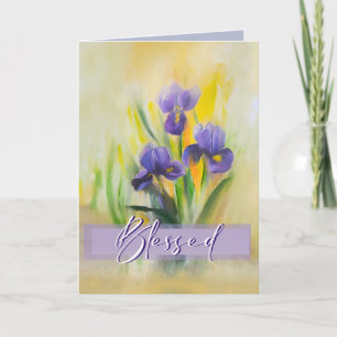 Blessed Iris Thank You Card