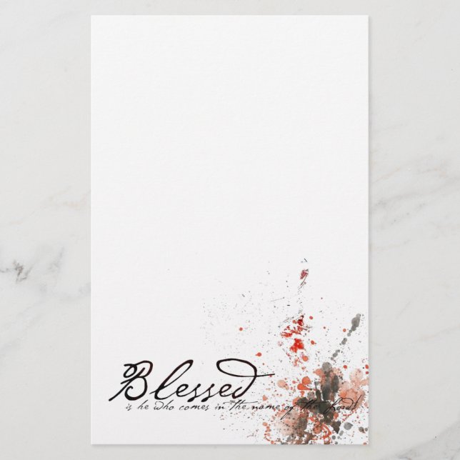 Blessed is he stationery (Front)
