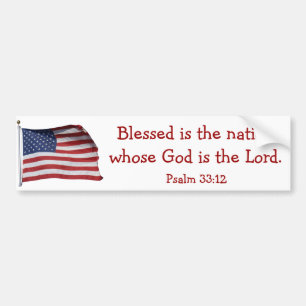Blessed is the nation Bumper Sticker2 Bumper Sticker