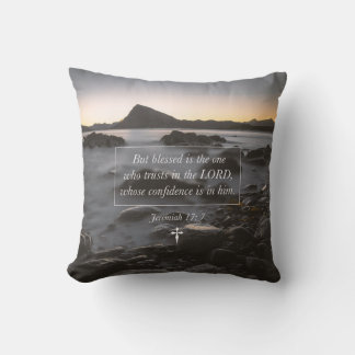 Blessed Is The One Who Trusts In The LORD Faith Cushion