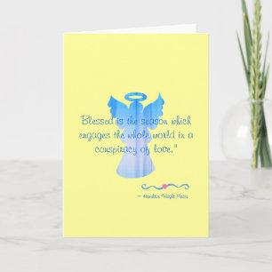Blessed is the season...Angel Holiday card