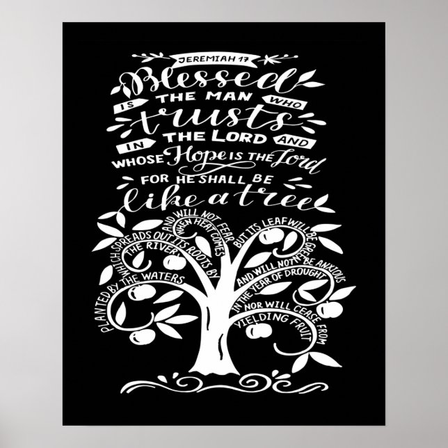 Blessed Jeremiah 17 Poster (Front)
