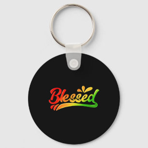 Blessed Juneteenth Shirt African American Women Me Key Ring