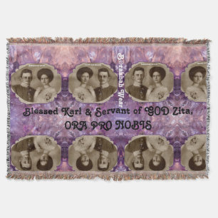 Blessed Karl & Servant of GOD Zita Cotton Blanket