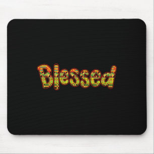 Blessed Kente African Print Black History Month Me Mouse Mat