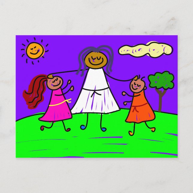 blessed kids postcard (Front)