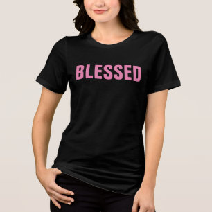 BLESSED LADIES Black & Pink T-SHIRTS