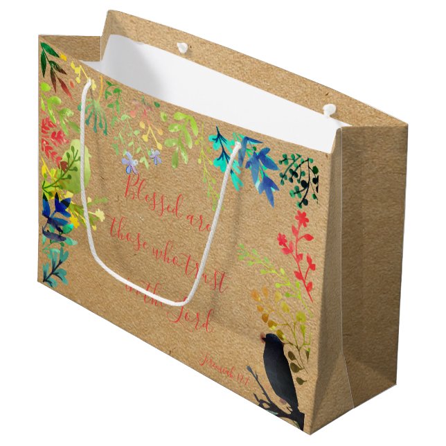 Blessed Large Gift Bag (Front Angled)
