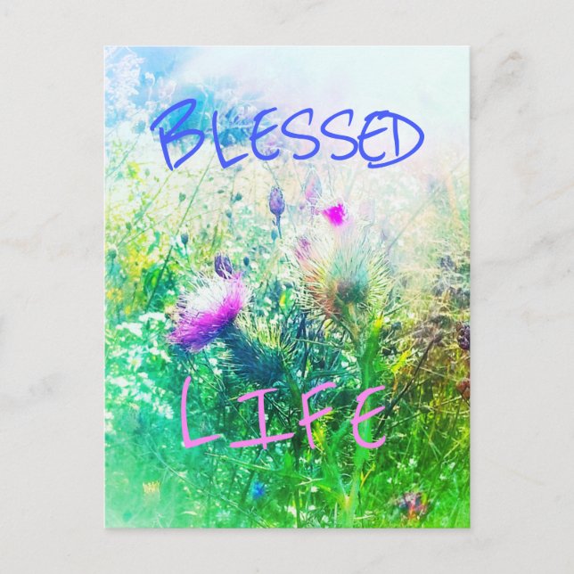 BLESSED LIFE VERDE POSTCARD (Front)
