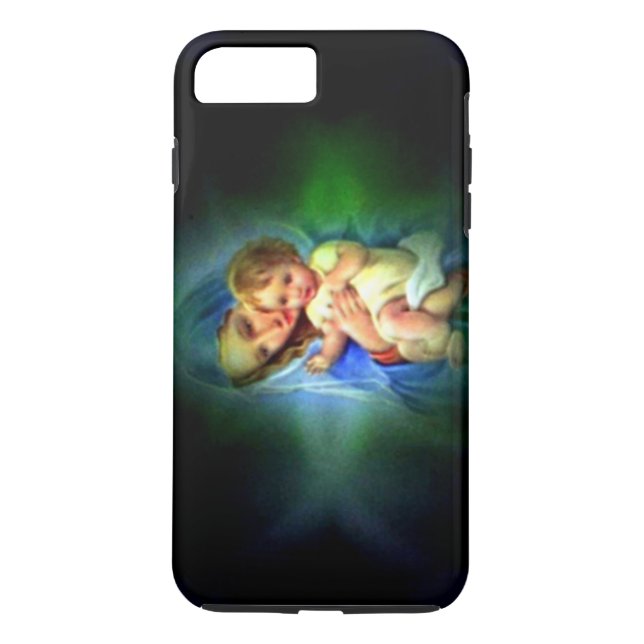 Blessed Light of Virgin Mary and Infant Jesus Case-Mate iPhone Case (Back)