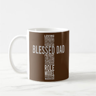 Blessed Loving Dad Cross Inspiration Coffee Mug