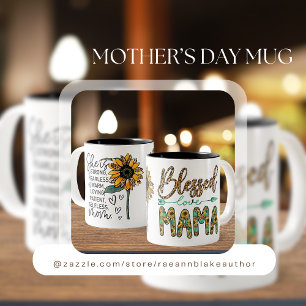'Blessed Mama' Mother's Day Ceramic Mug