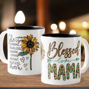 'Blessed Mama' Mother's Day Ceramic Mug