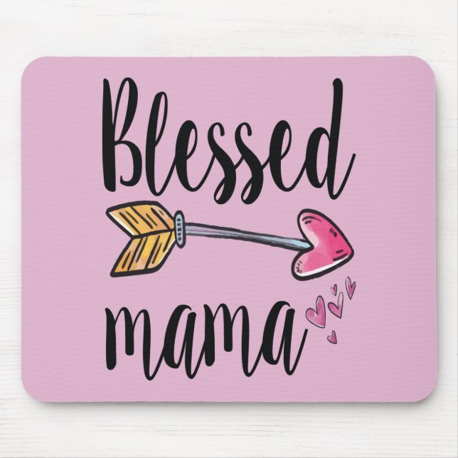 Blessed Mama Mouse Mat (Front)