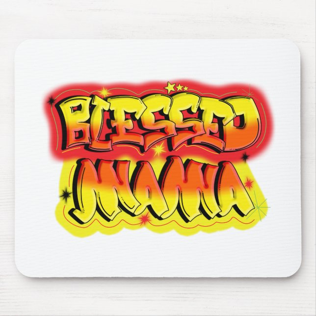 Blessed Mama Mouse Mat (Front)