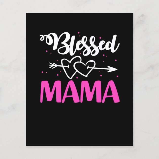 Blessed Mama Proud Mother | Cute Gift (Front)