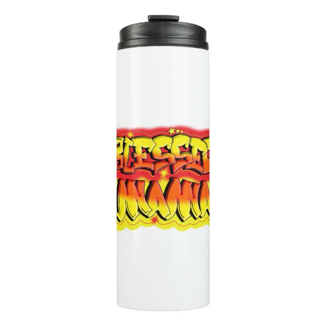 Blessed Mama Thermal Tumbler (Front)