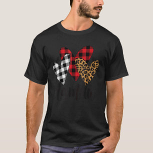 Blessed mamaw leopard Buffalo Plaid mamaw   T-Shirt