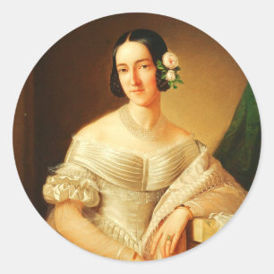 Blessed Maria Christina of Savoy Religious Art Classic Round Sticker