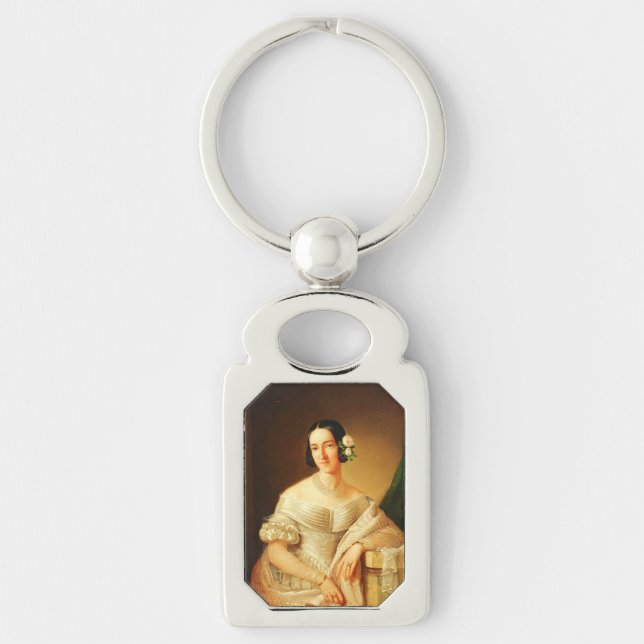Blessed Maria Christina of Savoy Religious Art Key Ring (Front)