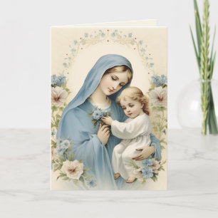 Blessed Mary "Lovely Lady Dressed in Blue" Poem Card