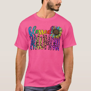 Blessed Mawmaw Sunflower Tie Dye For Mother's Day T-Shirt
