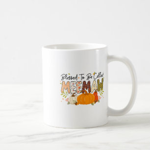 Blessed Meemaw Pumpkin Fall Autumn Thanksgiving Mo Coffee Mug