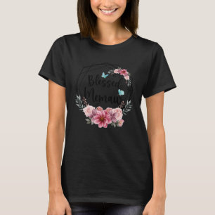 Blessed Memaw with Floral Mother s Day 2023 T-Shirt