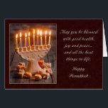 Blessed Menorah<br><div class="desc">Share this lovely Hanukkah card with your friends and family to celebrate the holiday season.</div>