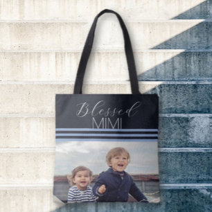 Blessed MIMI custom photo gift Tote Bag